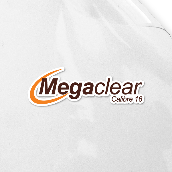 Logo de Megaclear Calibre16 con fondo de transparencia del Megaclear